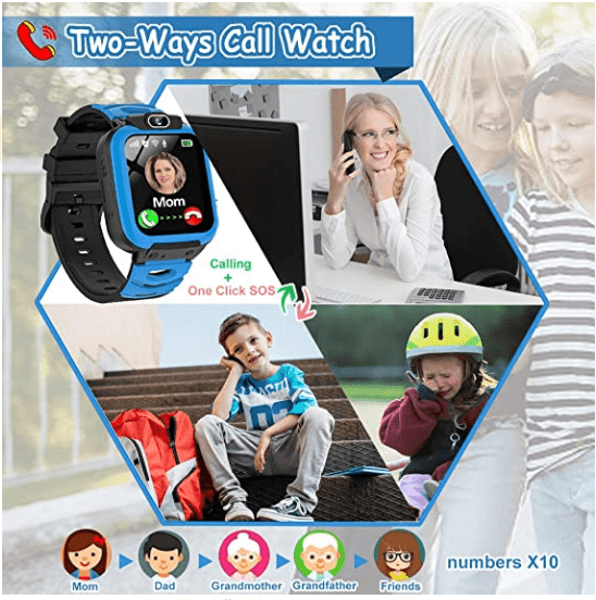 Smart Watches for Girls Boys, Cell Phone Watch for Kids Educational