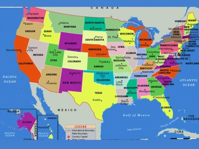 list of all 50 states in the united states of America 