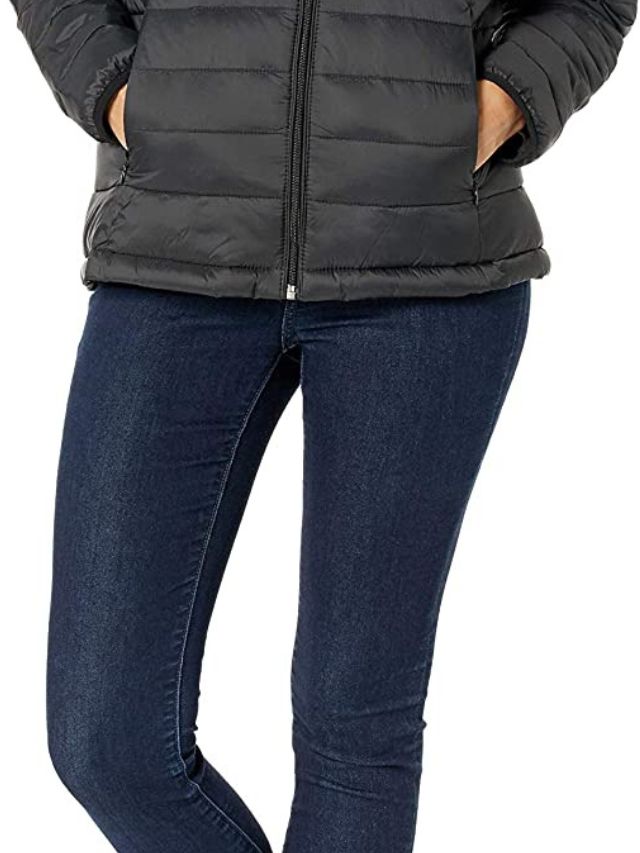 Women's Long-Sleeve Full-Zip Water-Resistant Hooded Puffer Jacket